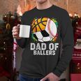 Dad Of Ballers Baseball Soccer Basketball Dad Men Long Sleeve T-Shirt