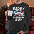 Dad Of The Birthday Boy Airplane Men Long Sleeve T-Shirt