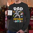 Dad Of The Birthday Boy Astronaut Outer Space Birthday Men Long Sleeve T-Shirt