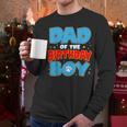Dad Of The Birthday Boy Dog Lover Birthday Family Men Long Sleeve T-Shirt