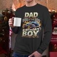Dad Of The Birthday Boy Monster Truck Family Matching Party Men Long Sleeve T-Shirt
