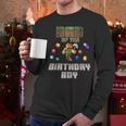 Dad Of The Birthday Boy Video Gamer Pixel Number Men Long Sleeve T-Shirt