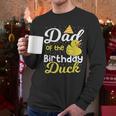Dad Of The Birthday Duck Boy Rubber Duck Birthday Girl Men Long Sleeve T-Shirt