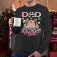 Dad Of The Birthday Girl 1St Birthday Pink Cow Farm Men Long Sleeve T-Shirt