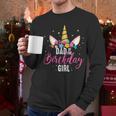 Dad Of The Birthday Girl Father Unicorn Birthday Small Men Long Sleeve T-Shirt