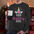 Dad Of The Birthday Girl Matching Family Unicorn Party Men Long Sleeve T-Shirt