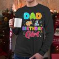 Dad Of The Birthday Girl Painting Art Birthday Girl Family Men Long Sleeve T-Shirt