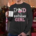 Dad Of The Birthday Girl Shirt Farm Cow Daddy Papa 1st Men Long Sleeve T-Shirt