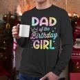 Dad Of The Birthday Girl Tie Dye Girl Bday Party Men Long Sleeve T-Shirt