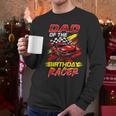 Dad Of The Birthday Racer Race Car Party Family Matching Men Long Sleeve T-Shirt