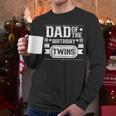 Dad Of The Birthday Twins Cute Twin Celebrate Father Daddy Men Long Sleeve T-Shirt