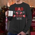 Dad Of The Birthday Twins Ladybug Birthday Family Matching Men Long Sleeve T-Shirt