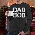 Dad BOD Rough Strong 90s Stencil Text Men Long Sleeve T-Shirt