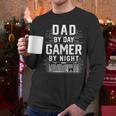 Dad By Day Gamer By Night PC Gaming Gift Men Long Sleeve T-Shirt