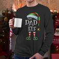 The Dad Elf Shirt Matching Family Dad Christmas Elf Men Long Sleeve T-Shirt