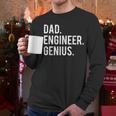 Dad Engineer Genius Cute Engineering Father Men Long Sleeve T-Shirt