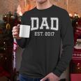 Dad Est 2017 Custom Dad Personalized Fathers Day Customized Men Long Sleeve T-Shirt