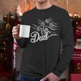 Dad Of Four Toddler Kids Fathers Day Fist Bump Family Men Long Sleeve T-Shirt