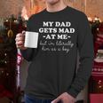 My Dad Gets Mad At Me But I'm Literally Him As a Boy On Back Men Long Sleeve T-Shirt