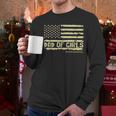 Dad Of Girls Outnumbered US Flag Father's Day Daughter Dad Men Long Sleeve T-Shirt