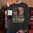 Im A Dad Grandpa And A Veteran Nothing Scares Me Veteran Men Long Sleeve T-Shirt