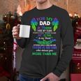 For My Dad In Heaven Touching Tribute For Passed Away Father Men Long Sleeve T-Shirt