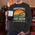 Dad Joke Farter Professional Crop Duster Men Long Sleeve T-Shirt