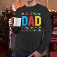 Dad Master Builder Building Bricks Blocks Family Fathers Day Men Long Sleeve T-Shirt