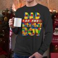 Dad And Mom Birthday Boy Building Bricks Family Party Decor Men Long Sleeve T-Shirt
