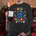 Dad And Mom Of The Birthday Boy Dog Paw Family Matching Men Long Sleeve T-Shirt