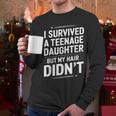 Dad Mom I Survived Teenage Daughter Survivor Men Long Sleeve T-Shirt
