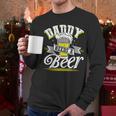 Dad Needs A Beer Button Up Shirts Beer Drinking Lover Men Long Sleeve T-Shirt