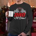Dad Pit Crew Birthday Party Race Car Lover Racing Family Men Long Sleeve T-Shirt