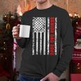 Dad Senior 2026 Proud Dad Of A Class Of 2026 Graduate Flag Men Long Sleeve T-Shirt