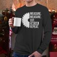 Dad Shirt Measure Cut Swear Handyman Father Day Tshirt Men Long Sleeve T-Shirt