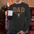 Dad Skull Fathers Day Shirt Western Rodeo Family Matching Men Long Sleeve T-Shirt