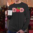 Dad Strawberry First Birthday Family Strawberry Men Long Sleeve T-Shirt
