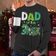 Dad Of The Three Rex Birthday Dinosaur Family Matching Men Long Sleeve T-Shirt