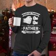 Dad Of Twins 2024 Father Twice As Cool Father's Day Twin Dad Men Long Sleeve T-Shirt