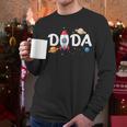 Dada Of The Birthday Boy Space Astronaut 1st Birthday Family Men Long Sleeve T-Shirt