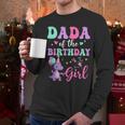 Dada Of The Birthday For Girl Dinosaur T-Rex Party Family Men Long Sleeve T-Shirt