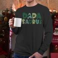 Dada Saurus Dad Dinosaur Three Rex Birthday Boy Girl Family Men Long Sleeve T-Shirt