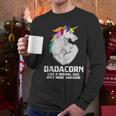 Dadacorn Muscle Dad Unicorn Fathers Day Men Long Sleeve T-Shirt