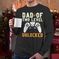Daddy Again Leveled Up To Dad Of 2 Gamer Dad Level Unlocked Men Long Sleeve T-Shirt Daddy Again Leveled Up To Dad Of 2 Gamer Dad Level Unlocked Men Long Sleeve T-Shirt
