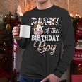 Daddy Of The Birthday Boy Cow Farm 1St Birthday Boy Men Long Sleeve T-Shirt