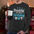 Daddy Of The Birthday Boy Dog Paw Bday Party Celebration Small Men Long Sleeve T-Shirt