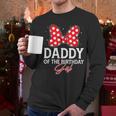 Daddy Of The Birthday Girl Cute Pink Bow Family Matching Men Long Sleeve T-Shirt