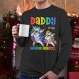Daddy Of The Birthday Girl Dabbing Princess Unicorn Dad Men Long Sleeve T-Shirt