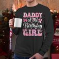 Daddy Of The Birthday Girl Family Pink Coquette Bow Men Long Sleeve T-Shirt
