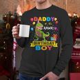 Daddy Dinosaur Shirt Cute Birthday Boy Family Apparel Men Long Sleeve T-Shirt